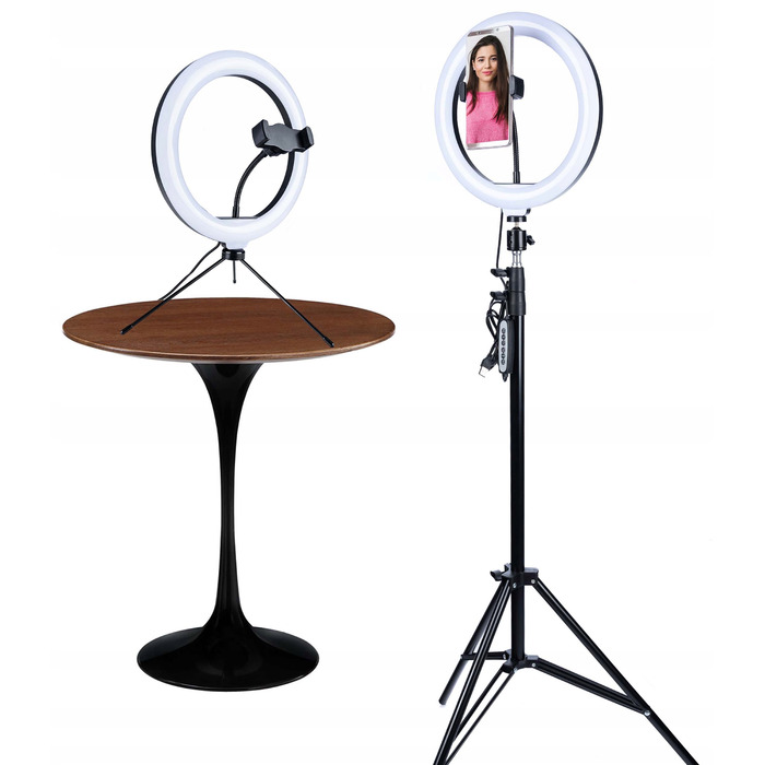 Кільцева LED-лампа RGB зі штативом та тримачем