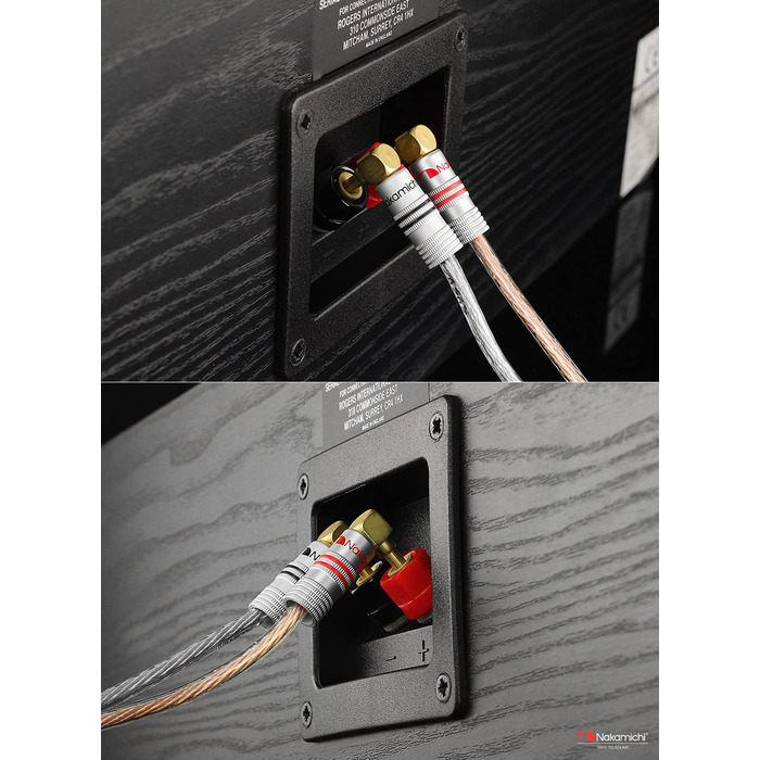 Навушникові роз'єми Nakamichi 24K позолота, 12-18 AWG, 4 мм, для динаміків, підсилювачів, Hi-Fi, AV Receiver, Stereo, домашній кінотеатр, аудіокабель, 4 шт. (2 пари)