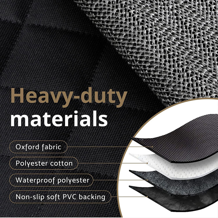 Захисний чохол на сидіння для собак AMZPET – водонепроникний, антиковзкий, стійкий до подряпин, міцний, 56 x 45 x 122 см, для маленьких автомобілів (купе або хетчбек), степене дизайн