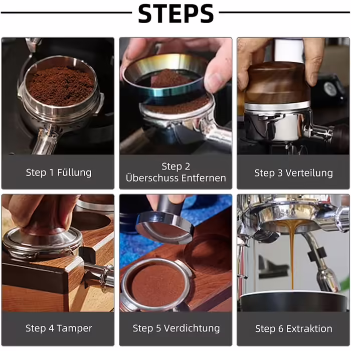 IRISHOM 51mm Bottomless Portafilter, Compatible with EC680 / EC685 Filter Baskets, Stainless Steel, 285g, Rosewood Handle, Compatible with Delonghi Bottomless Portafilters, Coffee Accessories, Coffee Holder