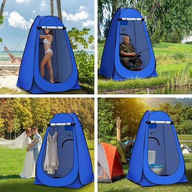CLIPOP Portable Pop-Up Privacy Tent - Outdoor Shower & Changing Tent with UV Protection - Beach, Camping, Fishing - Includes Carry Bag