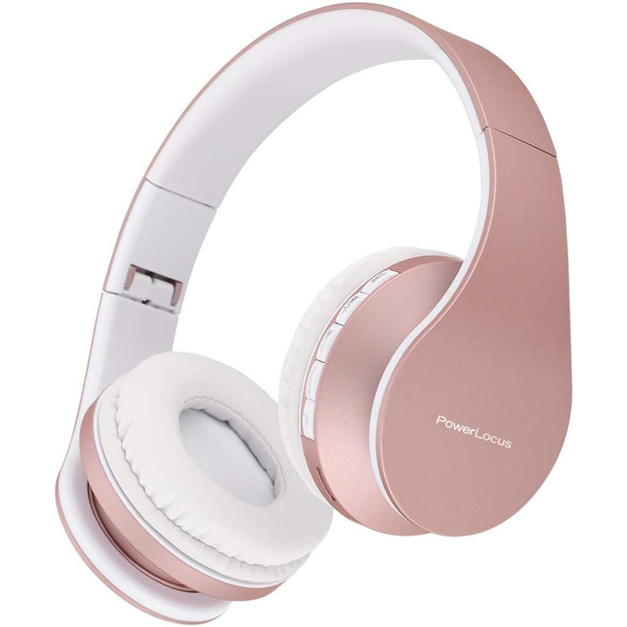 Бездротові навушники PowerLocus Over Ear Bluetooth з мікрофоном (Rose Gold)