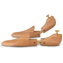 Coccine - Cedarwood Shoe Stretchers, Shoe Expanders, Cobbler's Tools, Extra Strong, Break-Proof, Wooden Shoe Stretcher, Shoe Stretcher with Adjustable Springs, for All Shoes