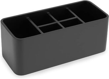 Bathroom Toothbrush Holder, Toothpaste Holder, Stand, Bathroom Organizer for Toothbrushes, Makeup Brush Holder (Black)
