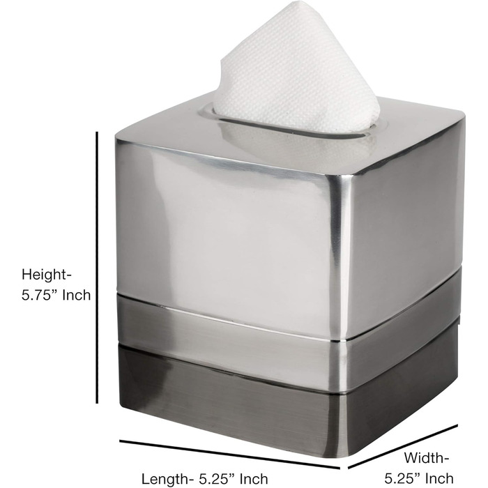 Набір аксесуарів для ванної кімнати Triune Elegante, 7 предметів, платина, нержавіюча сталь