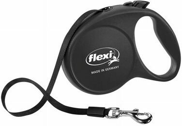 Рулетка для собак Flexi Classic Roll-Hundeleine, чорна, S, до 11,8 кг, 4,8 м