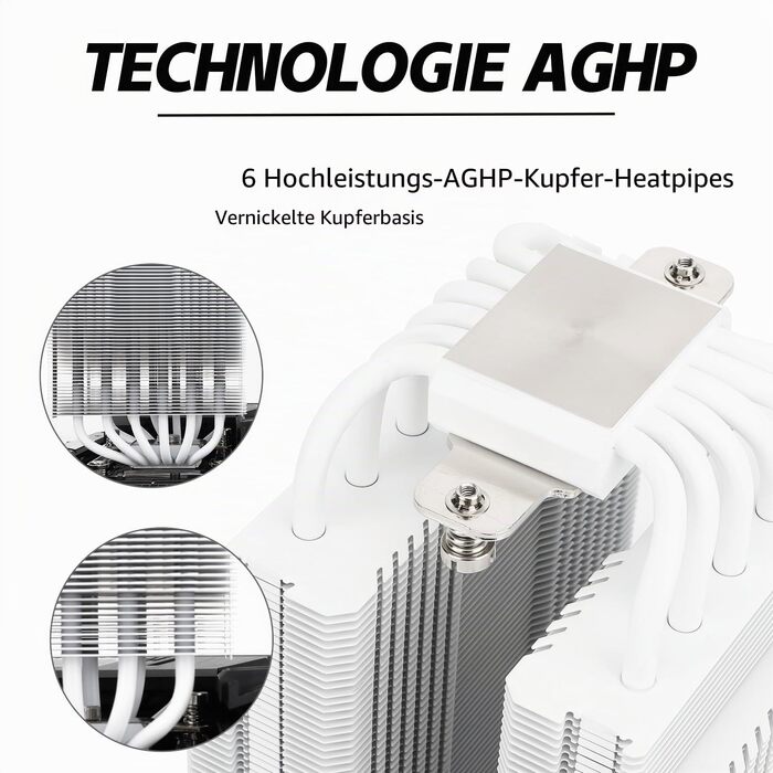 Кулер для процесора Thermalright Peerless Assassin 120 SE White ARGB, 6 теплових трубок, 2 вентилятори 120мм PWM, для AMD AM4/AM5, Intel LGA 1700/1200/115x/2011
