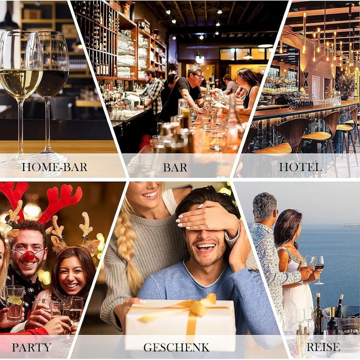 Набір для коктейлів 6 предметів з нержавіючої сталі, 750 мл, з аксесуарами та рецептами для дому, бару, вечірок (23 предмети)