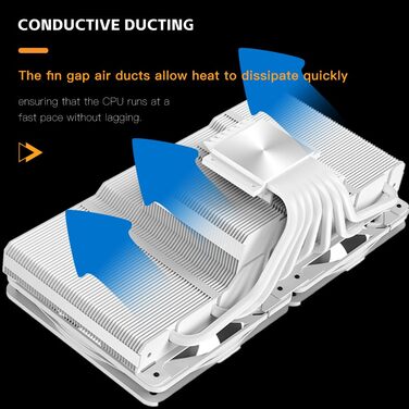 Охолоджувач CPU TZMRIT KF200 з 2 тепловими трубками, RGB LED, чорний, 9см, 2200RPM, для LGA115X/1200/17XX/1366, FM1/FM2/AM2/AM3/AM4/AM5