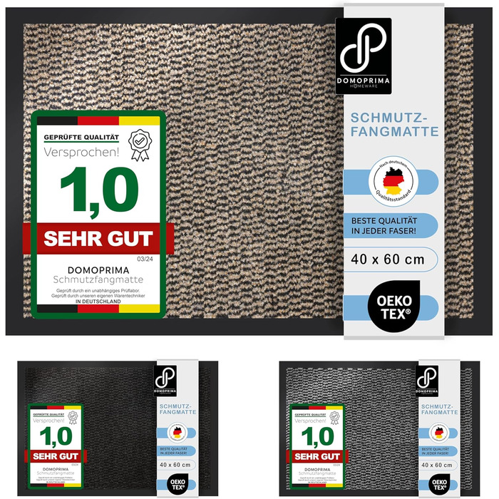 Commercial Grade Entrance Mat - 90x150cm - Non-Slip, Weatherproof, Washable Entrance Mat for Indoor/Outdoor Use