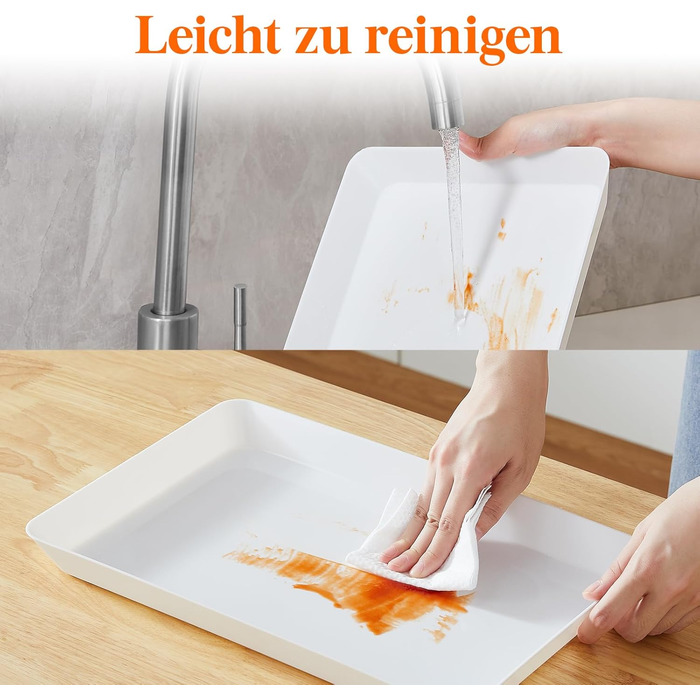 Сервірувальне блюдо Lifewit з пластику, 36,7 x 2 см, велике, набір, BPA-free, багаторазове, для фуршетів, свят, пікніків, сніданків та закусок, біле (2)