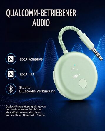 Bluetooth-адаптер для літака Avantree SoundJet R1, зелений