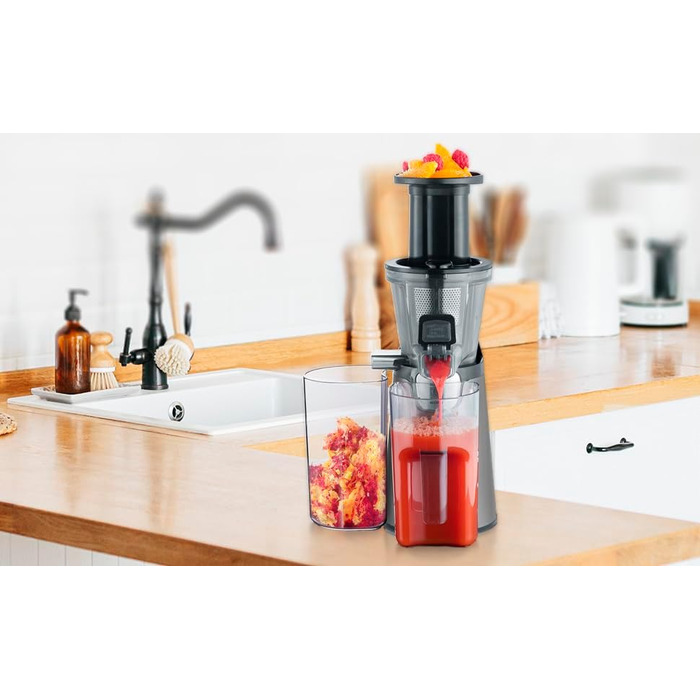 Електрична повільна соковижималка Severin для овочів та фруктів, Slow Juicer, 1.0 л