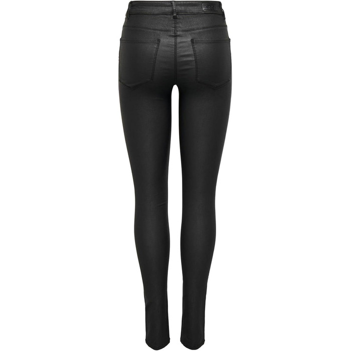 Шкіряні штани жіночі ONLANNE облягаючого крою, чорні, розмір M/30L - екошкіра