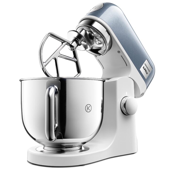 Кухонний комбайн-міксер Kenwood kMix Editions KMX760BC, 1000 Вт, чаша з нержавіючої сталі 5 л, набір для кондитерських виробів, синій металік