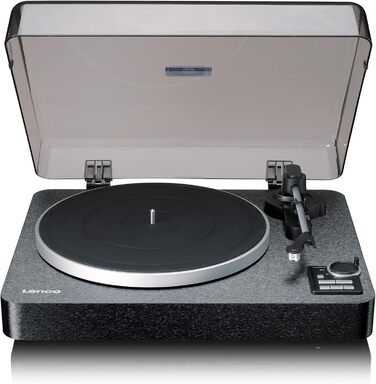 Програвач вінілу Lenco LBT-188 Bluetooth коричневий: цифрове кодування на MP3, ремінний привід, 2 швидкості (33/45 об/хв), антискейтинг
