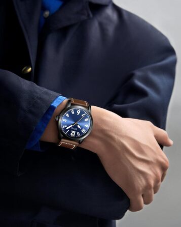 Годинник чоловічий CIVO з великими цифрами: аналоговий класичний годинник на зап'ясті з великими цифрами - водонепроникний кварцовий годинник у стилі мілітарі для чоловіків з підсвічуванням - подарунок для чоловіків, людей похилого віку з поганим зором, коричневий A1