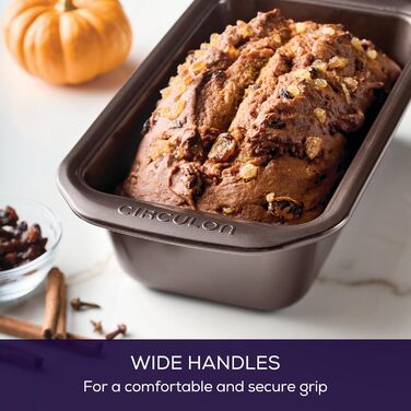 Набір форм для випічки Circulon з антипригарним покриттям (5 шт.) - для хліба, кексів, тортів, шоколадного кольору