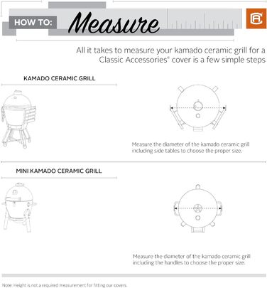 Водовідштовхувальний чохол Classic Accessories Veranda для міні-керамічного гриля Kamado 21 дюйм, захисна накривка для BBQ, для вуличного використання