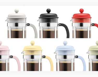 Bodum CAFFETTIERA Coffee Maker (French Press System, Permanent Stainless Steel Filter, 1.0 liters) Cream, Creme 8 Cup Cream