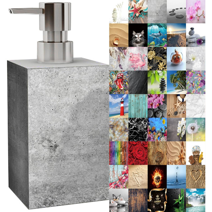 Дозатор мила | Сучасний дозатор мила для ванної кімнати | Стильний дизайн, бетон