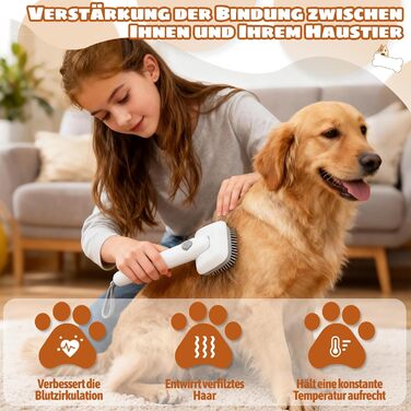 Щітка для тварин Piddy – самоочисна, для собак і котів, видаляє ковтуни, для довгої та короткої шерсті