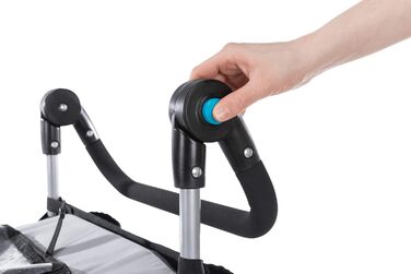 Тріксі Велосипедна переноска для собак, 54 x 60 x 85 см, до 30 кг, відбиваючий матеріал, швидке складання, з подушкою та повідком, з кріпленням - 12798