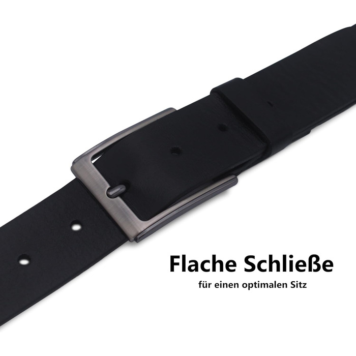Чоловічий шкіряний ремінь Friedrich Hoffmann Premium - Made in Germany (105 см, 120 см обхвату)