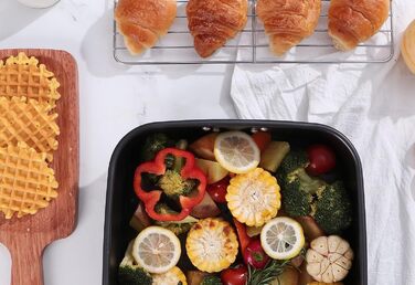 Форма для запікання LS Kitchen - гратен для лазаньї з ручками, сталева з антипригарним покриттям (39 см)