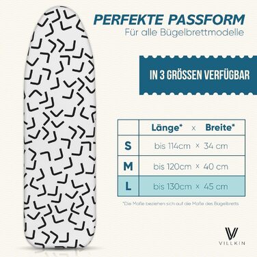 Покривало для прасувальної дошки з бавовни для парових прасок та парогенераторів (L)