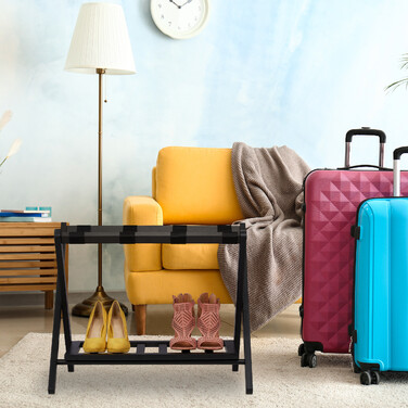 Relaxdays Folding Suit Stand with 2 Shelves