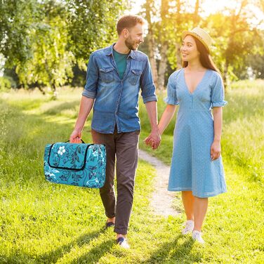 Килимок для пікніка DICLLY 200x200 см, водонепроникний, з підкладкою, що не прилипає до піску, для відпочинку на природі