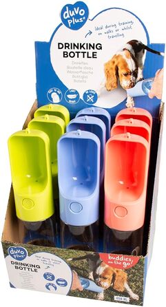 Поїлка для собак DUVOPLUS 300 мл, випадковий колір, не протікає, вимірювання ваги, зручний дизайн
