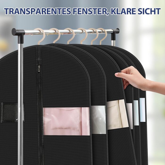 Чохол для одягу з відділенням для взуття 100x60 см - водонепроникний, антигрибковий, захист від комах