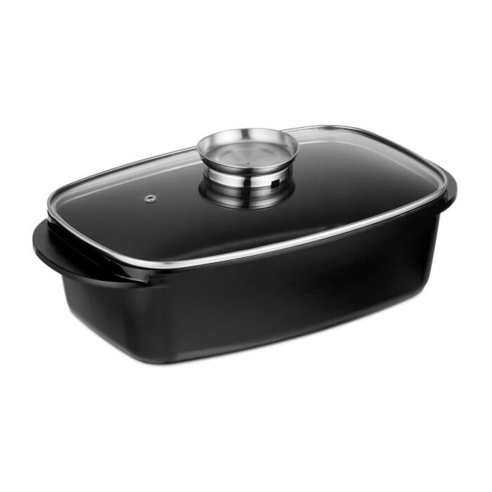 Relaxdays Braiser with Lid and Aroma Knob