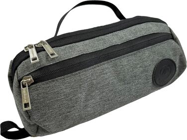 Wash Butler S від Outdoorer - компактна сіра дорожня косметичка для чоловіків та жінок, водонепроникний матеріал, ідеально підходить для подорожей, кемпінгу та ручної поклажі