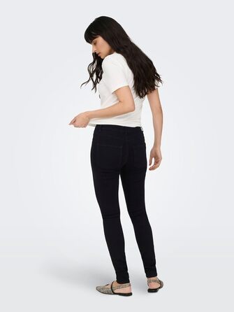 Джинси жіночі ONLY Skinny DNM NOOS сині, базові, стрітстайл, розмір L/32L, Black Denim