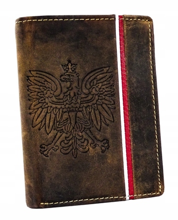 Чоловічий гаманець Arius з натуральної шкіри, коричневий