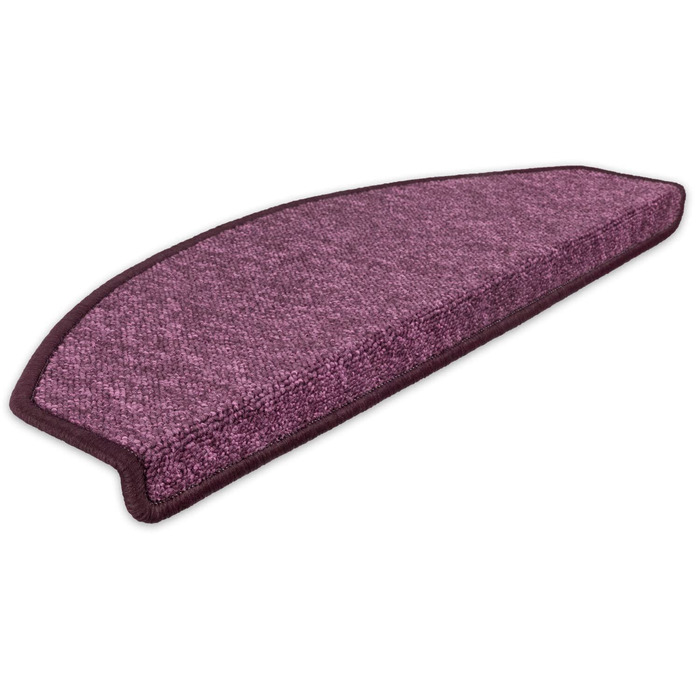 Сходинкові килимки Metzker Imago на сходи - фіолетовий (15 шт.) з антиковзким покриттям та ворсовим підкладом