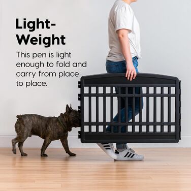 Iris Ohyama Dog Playpen with 8 Panels, 24