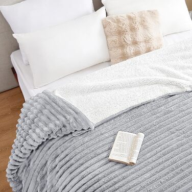 Плед Sherpa WAVVE: теплий, м'який, великий (150x200 см)