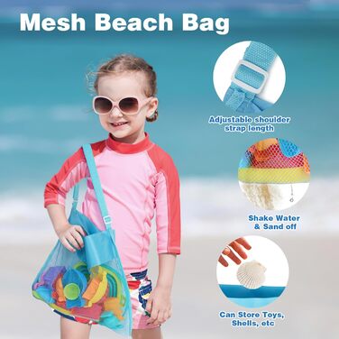 YIMORE Sand Toys Beach Toys for Boys with Folding Bucket Kids Excavator Sandbox Toy, 26 PCS Sand Molds Sand Shovel Kids, Travel Sand Toy for Ages 3+