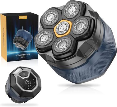 Електричний голчастий стайлер для голови Kibiy з 6 магнітними головками, IPX7 водонепроникний, LED-дисплей, зарядка Type-C, неслизький дизайн