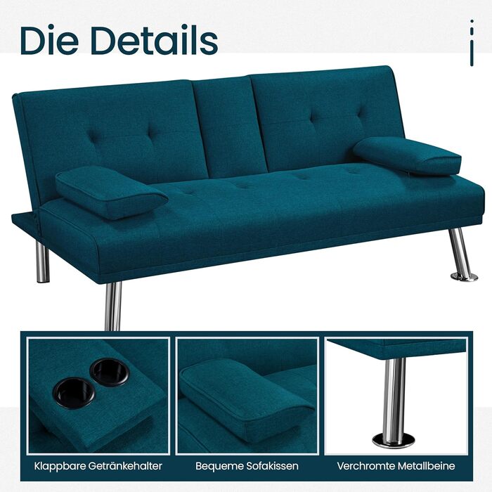 Yaheetech Foldable Sleeper Sofa