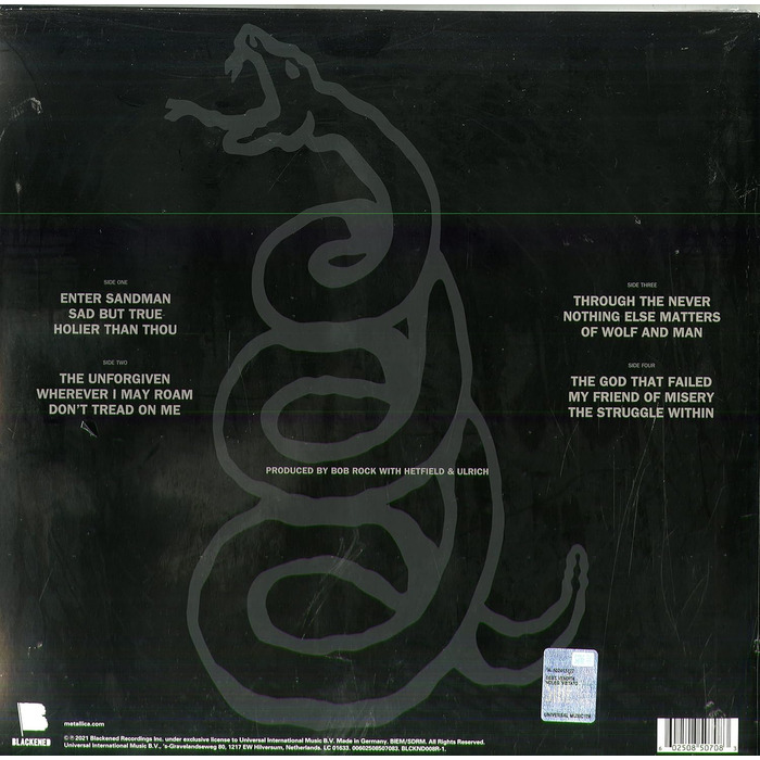 Metallica (Remastered) 2LP – Вінілова платівка, подвійний LP