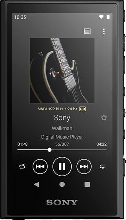 Sony Walkman NW-A306 32GB MP3 плеєр з Wi-Fi, чорний + карта пам'яті 1TB. До 36 годин роботи, покращена якість звуку