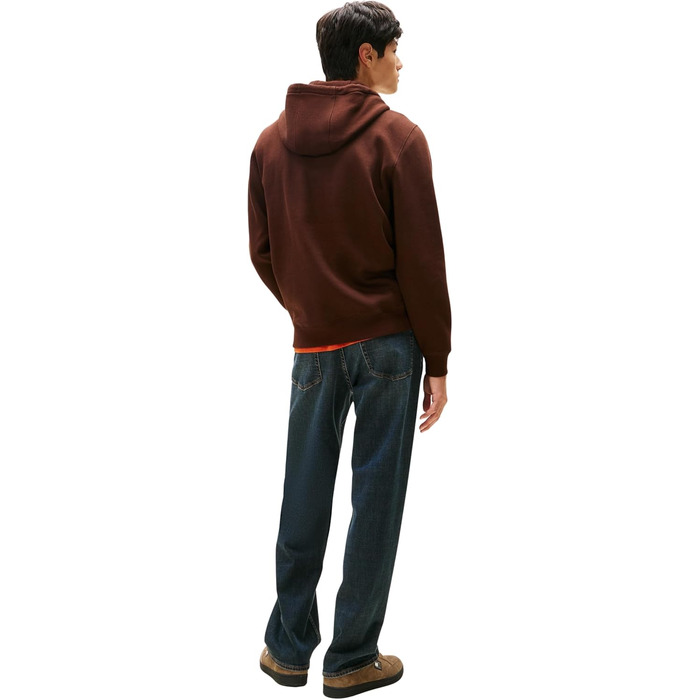 Чоловічий худі Tommy Jeans Regular Fit з капюшоном, флісовий, колір Rich Brown (XL)