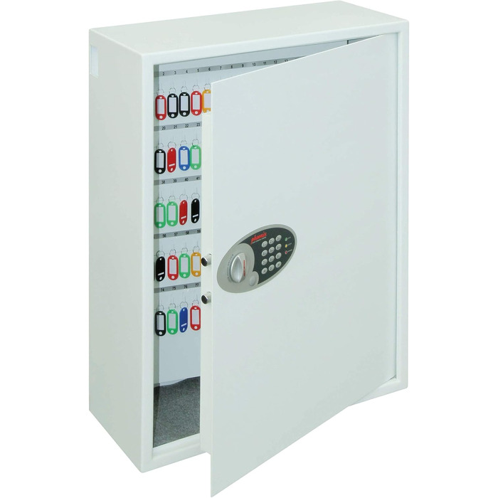 Шкафчик для ключів Phoenix Cygnus KS0032E на 48 ключів з брелоками, білий (300 гачків)