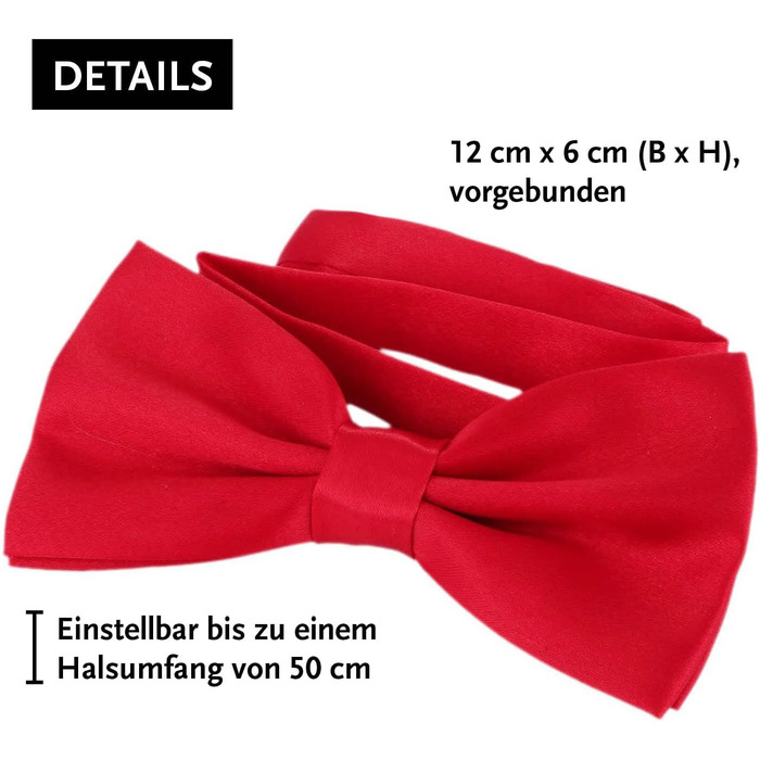 Підтяжки чоловічі DonDon Y-подібні, 3,5 см, еластичні, регульовані, комплект з метеликом 12x6 см, червоні