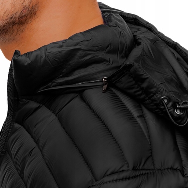 Чоловіча стібана куртка J STYLE зі знімним каптуром, 23M9006-392, розмір XL